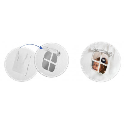 Cort de joaca pentru copii cu ghirlanda, 3 pernite si lampa LED luna, Ricokids 740404, 120 X 120 X 165 cm - Bleumarin