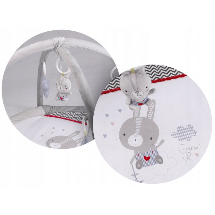Salteluta de joaca pentru copii 90 x 45 cm Ricokids 7311 - Gri