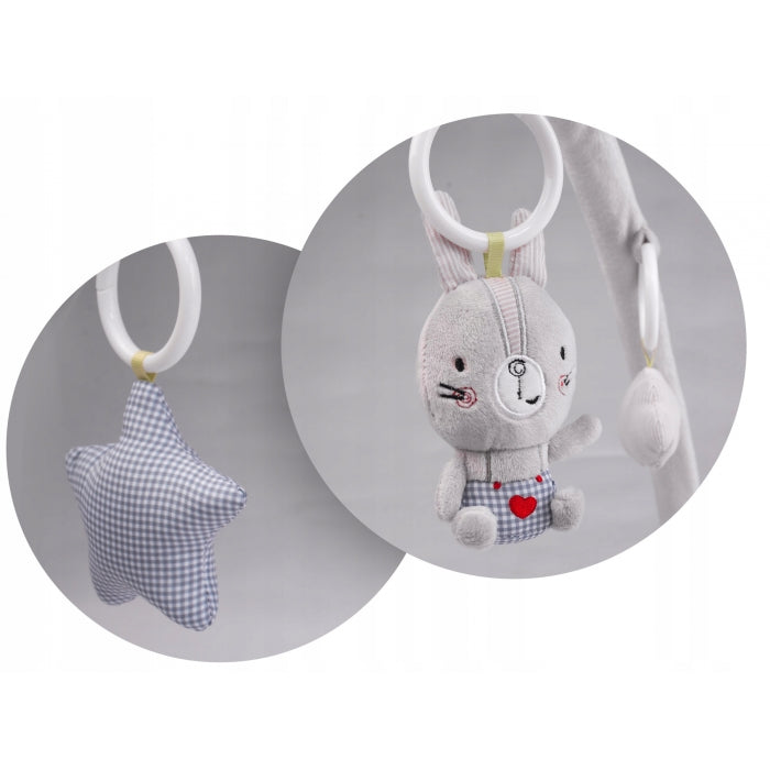 Salteluta de joaca pentru copii 90 x 45 cm Ricokids 7311 - Gri