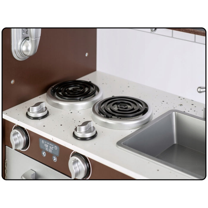 Bucatarie retro din lemn pentru copii Ricokids 7833 - Alb