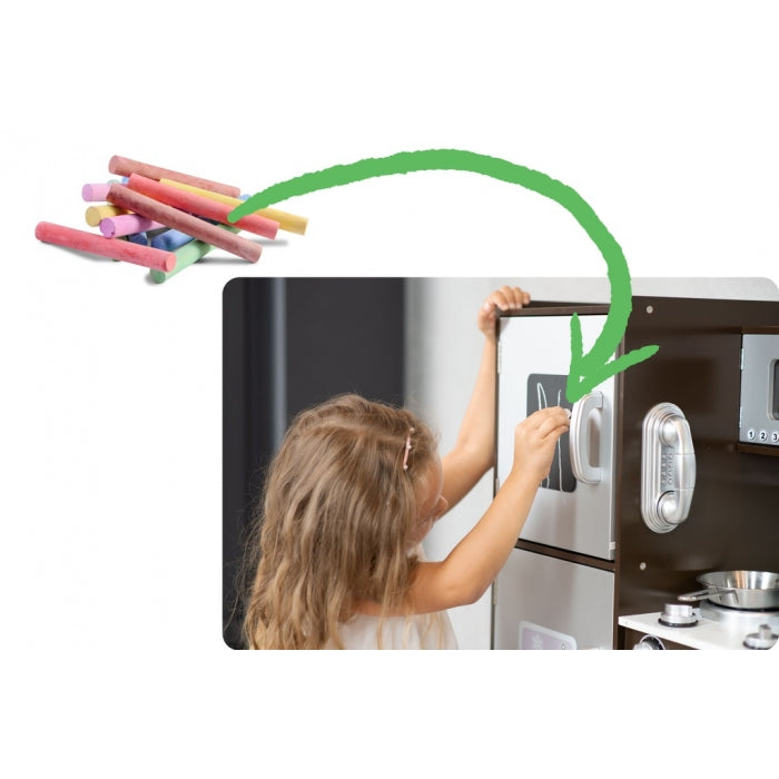 Bucatarie retro din lemn pentru copii Ricokids 7833 - Alb