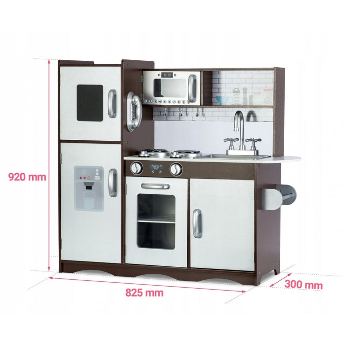 Bucatarie retro din lemn pentru copii Ricokids 7833 - Alb