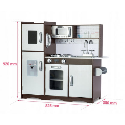 Bucatarie retro din lemn pentru copii Ricokids 7833 - Alb