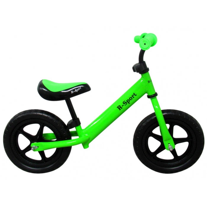 Bicicleta fara pedale cu roti din spuma EVA R-Sport R7 - Verde