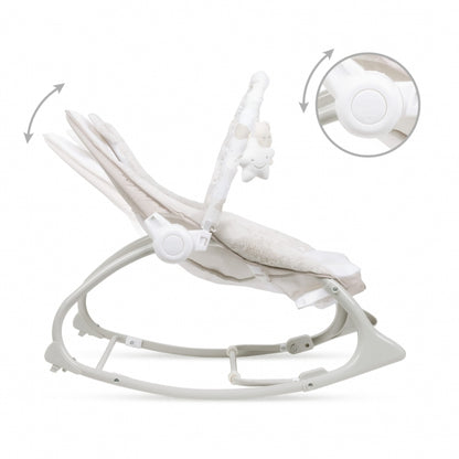 Balansoar multifunctional cu sunete si jucarii Kidwell Pino - Bej