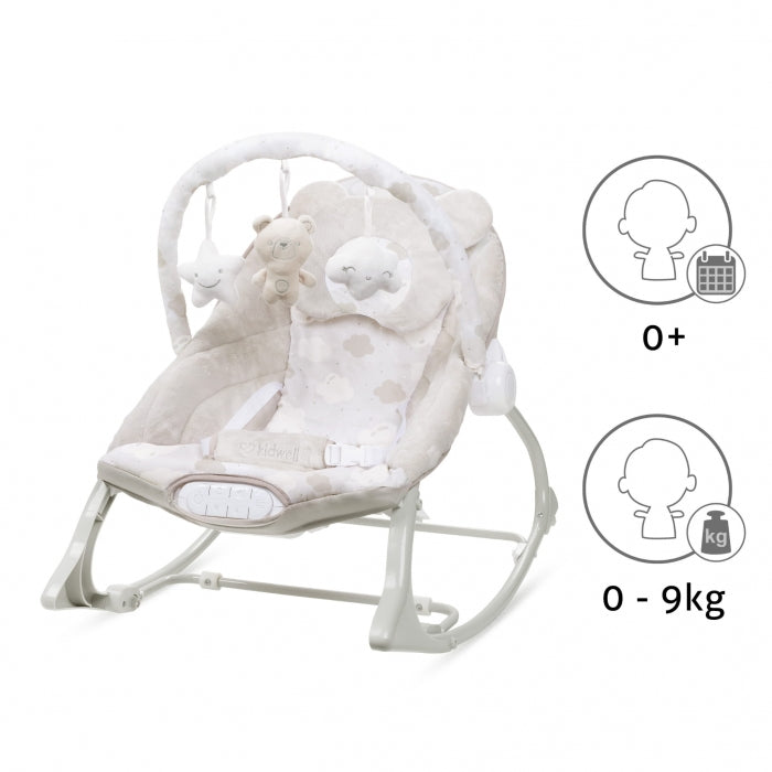 Balansoar multifunctional cu sunete si jucarii Kidwell Pino - Bej