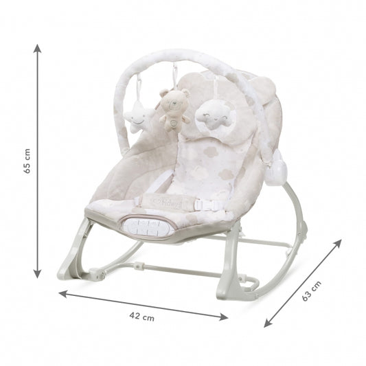 Balansoar multifunctional cu sunete si jucarii Kidwell Pino - Bej