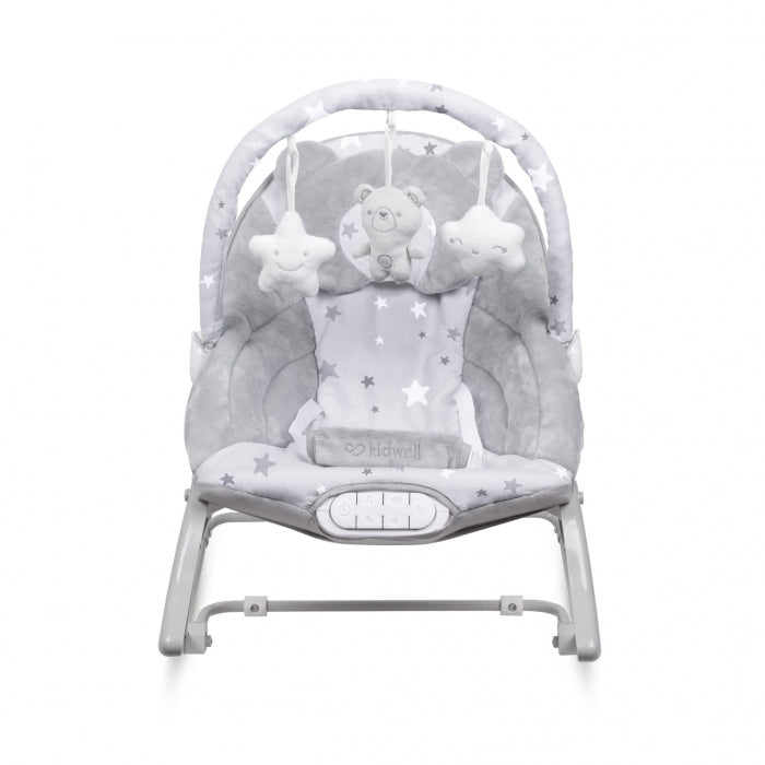 Balansoar multifunctional cu sunete si jucarii Kidwell Pino - Gri