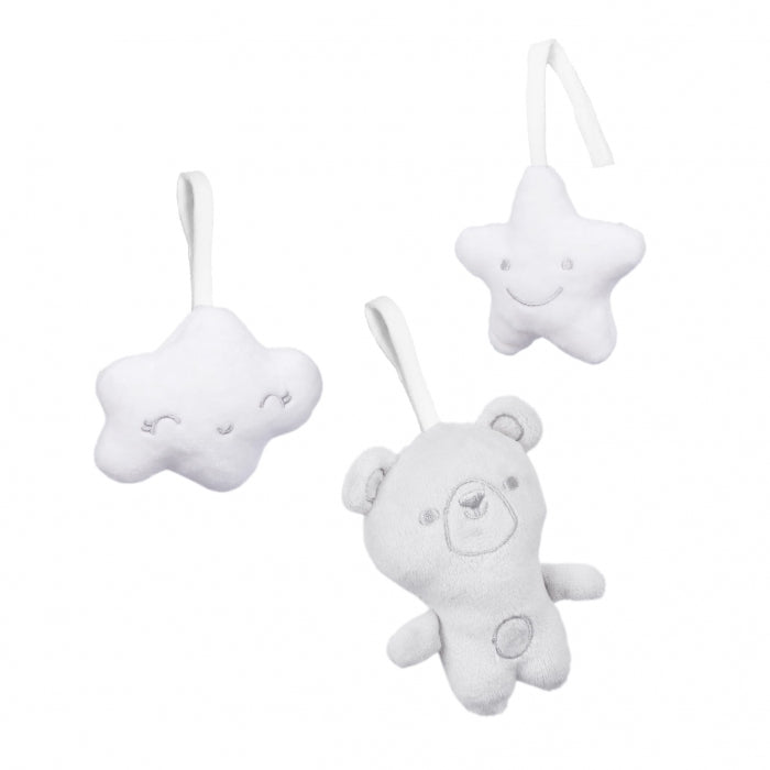 Balansoar multifunctional cu sunete si jucarii Kidwell Pino - Gri