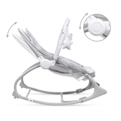 Balansoar multifunctional cu sunete si jucarii Kidwell Pino - Gri