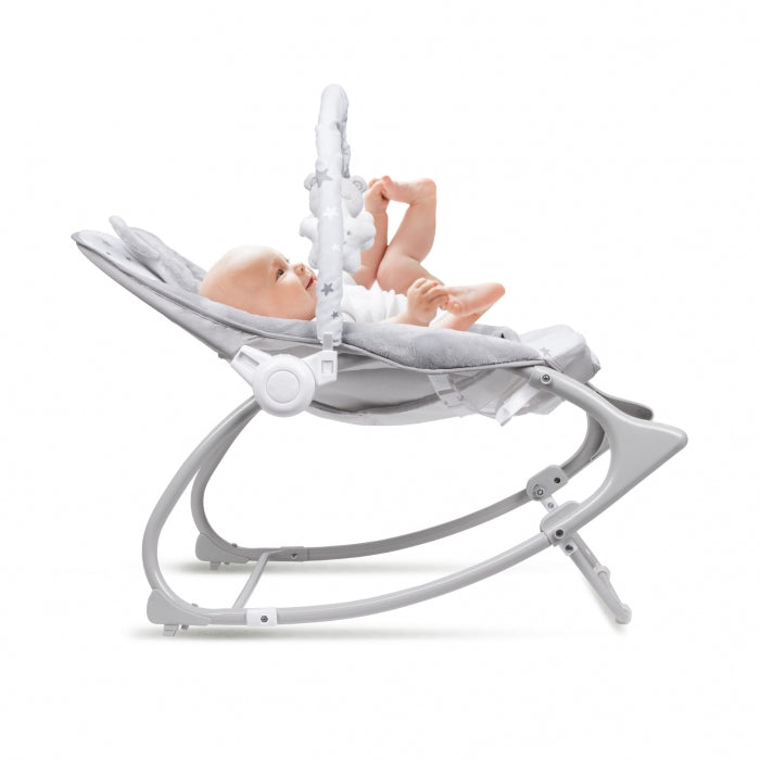 Balansoar multifunctional cu sunete si jucarii Kidwell Pino - Gri