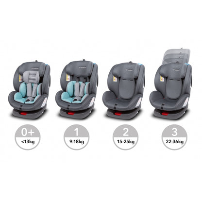 Scaun auto Kidwell Ventura 0-36 Kg - Dark Gray