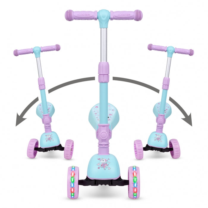 Trotineta 2 in 1 cu sezut Kidwell Rimba - Unicorn