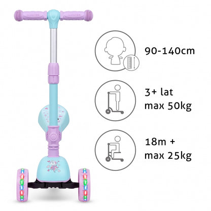 Trotineta 2 in 1 cu sezut Kidwell Rimba - Unicorn