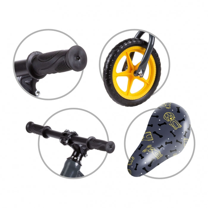 Bicicleta fara pedale cu roti din spuma EVA Kidwell MUNDO - Dogs