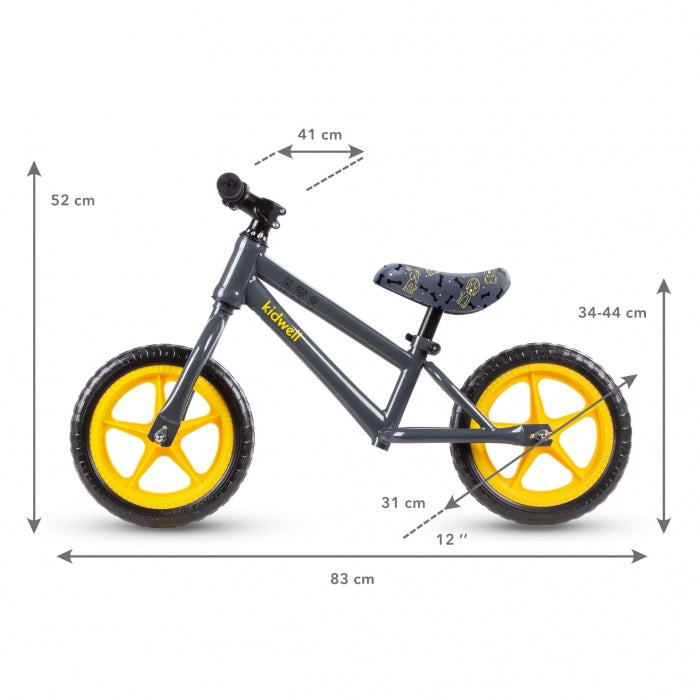 Bicicleta fara pedale cu roti din spuma EVA Kidwell MUNDO - Dogs