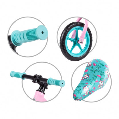 Bicicleta fara pedale cu roti din spuma EVA Kidwell MUNDO - Unicorn - Resigilat