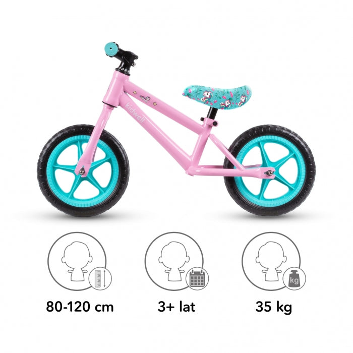 Bicicleta fara pedale cu roti din spuma EVA Kidwell MUNDO - Unicorn
