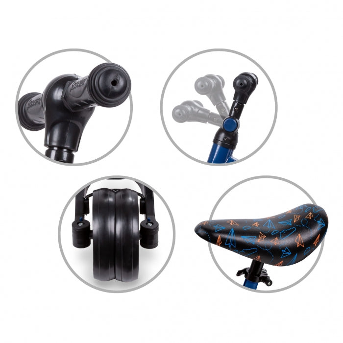 Tricicleta cu pedale 3 in 1 Kidwell Pico Plane