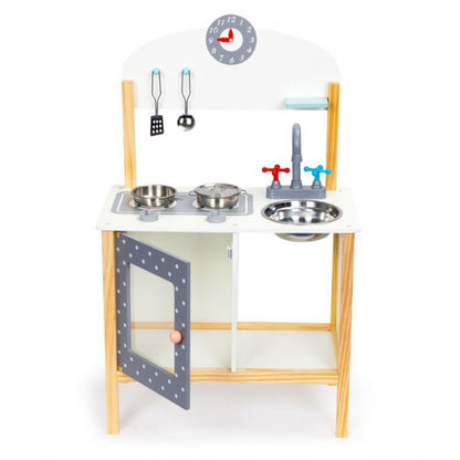 Bucatarie din lemn pentru copii cu accesorii Ecotoys PH02C005