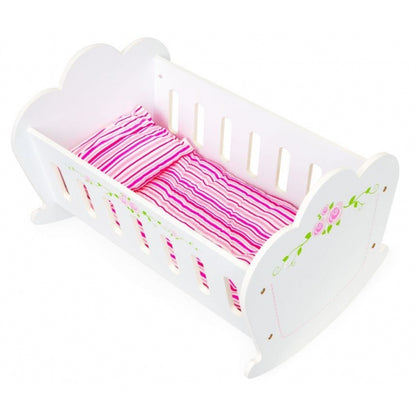 Patut balansoar din lemn pentru papusi Ecotoys PH12B018