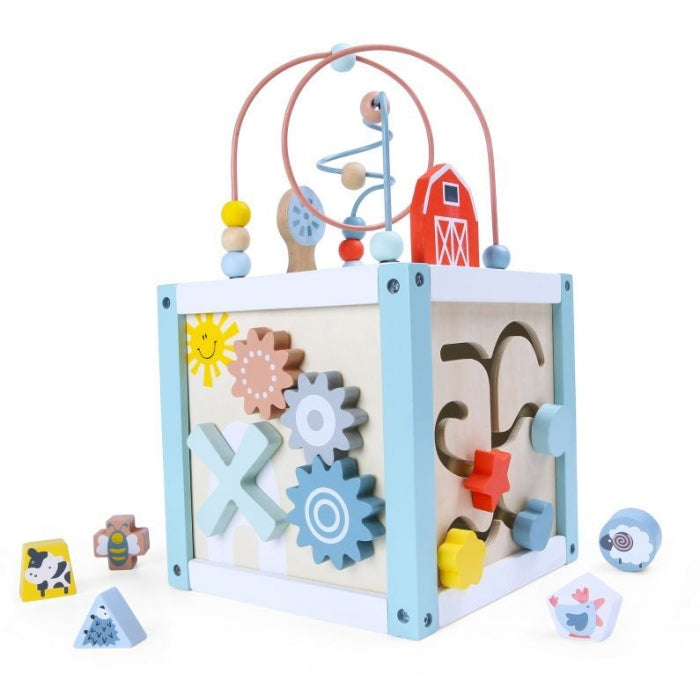 Cub educational din lemn 1020 Ecotoys