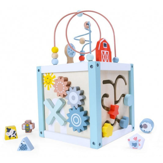 Cub educational din lemn 1020 Ecotoys