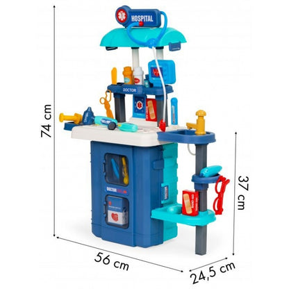 Set de joaca pentru copii cu 19 accesorii Ecotoys HC507013 - Doctor