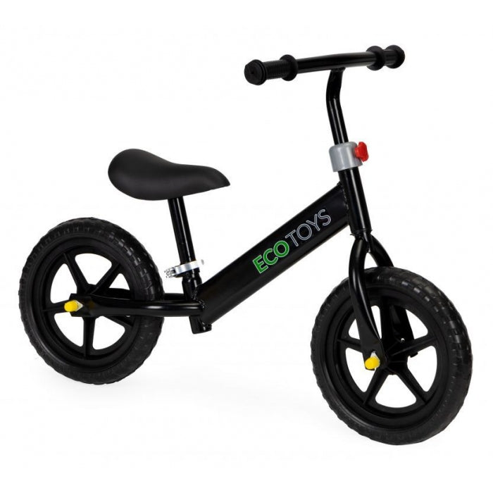 Bicicleta fara pedale cu roti din spuma EVA Ecotoys JM-763 - Negru