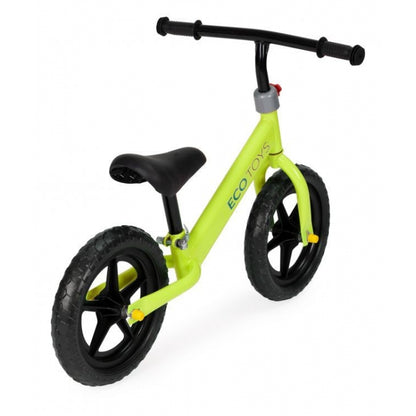 Bicicleta fara pedale cu roti din spuma EVA Ecotoys JM-763 - Verde - Resigilat