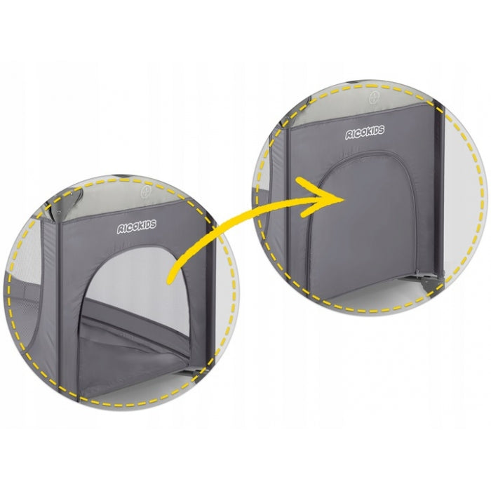 Patut pliabil Ricokids RK-240 Gri deschis