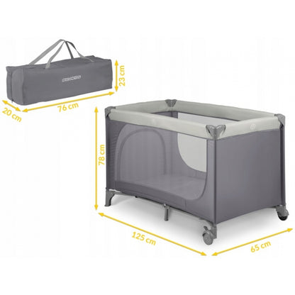 Patut pliabil Ricokids RK-240 Gri deschis