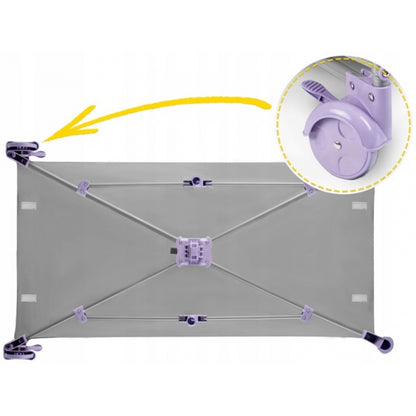 Patut pliabil Ricokids RK-240 Gri cu mov