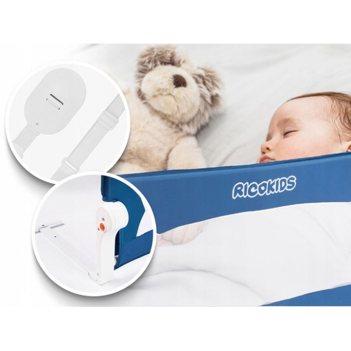 Bariera de pat Ricokids 150 x 42 x 35 cm - Albastru