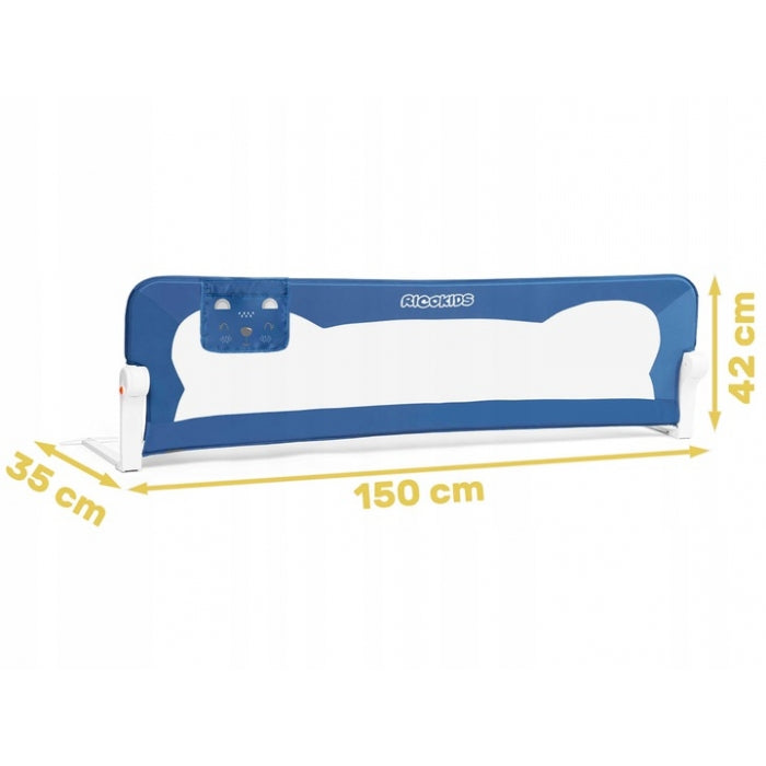 Bariera de pat Ricokids 150 x 42 x 35 cm - Albastru