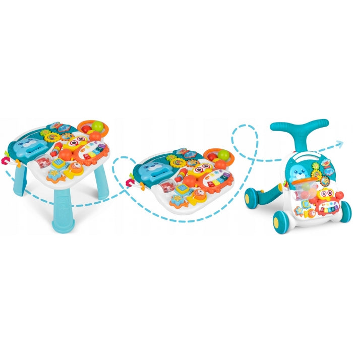 Antemergator educational 2 in 1 Ricokids RK-810 Alb cu albastru