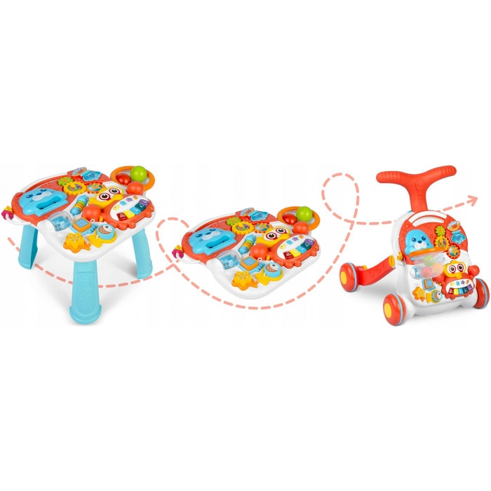 Antemergator educational 2 in 1 Ricokids RK-810 Alb cu rosu