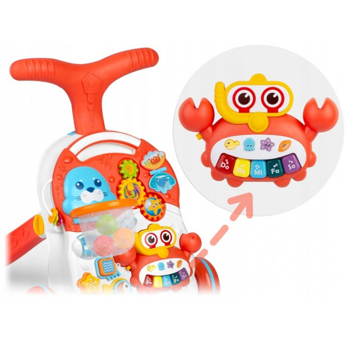Antemergator educational 2 in 1 Ricokids RK-810 Alb cu rosu