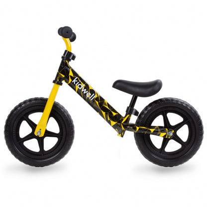 Bicicleta fara pedale Kidwell Rebel Yellow - Resigilat (urme usoare de utilizare si montaj)