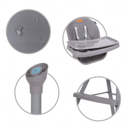 Scaun de masa 4 in 1 Kidwell EATAN Gray