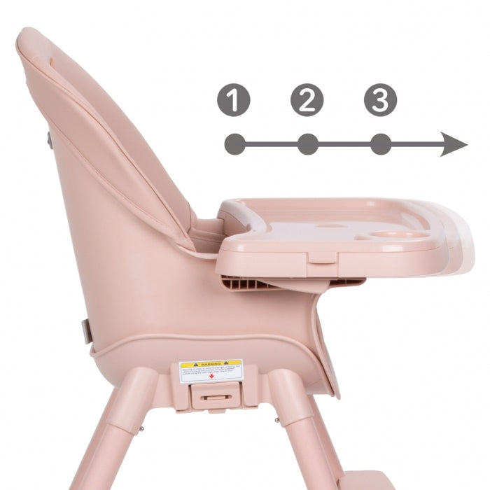 Scaun de masa 4 in 1 Kidwell EATAN Pink
