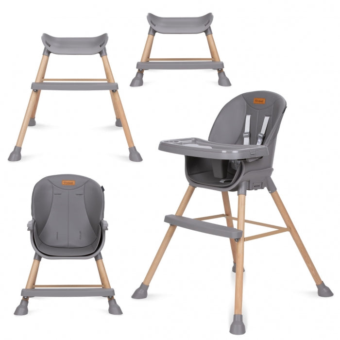 Scaun de masa 4 in 1 Kidwell EATAN Wood Gray