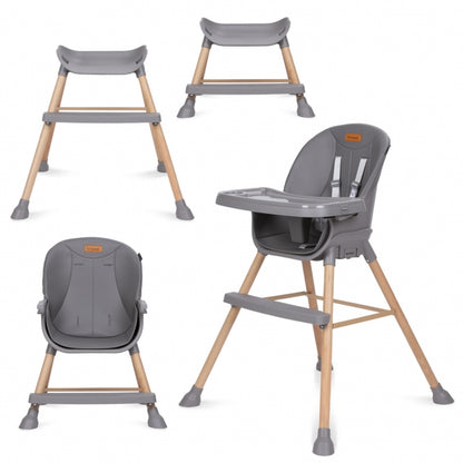 Scaun de masa 4 in 1 Kidwell EATAN Wood Gray