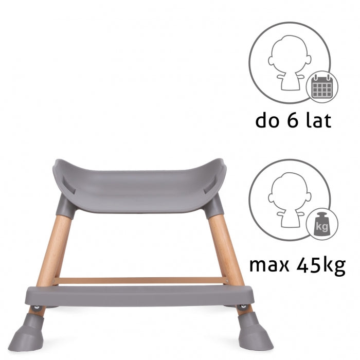 Scaun de masa 4 in 1 Kidwell EATAN Wood Gray