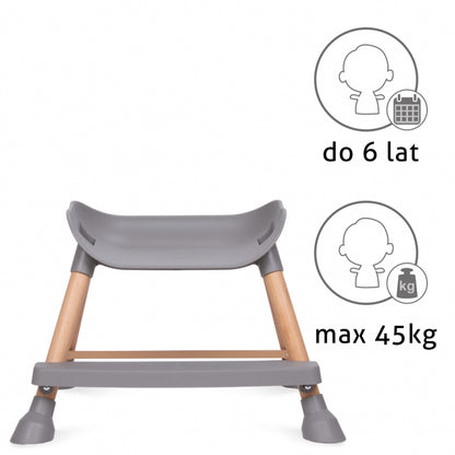 Scaun de masa 4 in 1 Kidwell EATAN Wood Gray