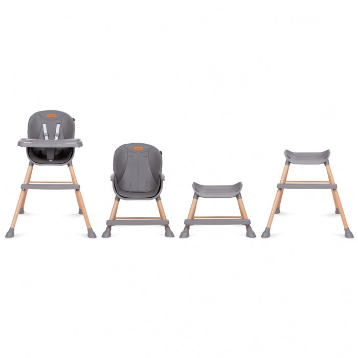 Scaun de masa 4 in 1 Kidwell EATAN Wood Gray