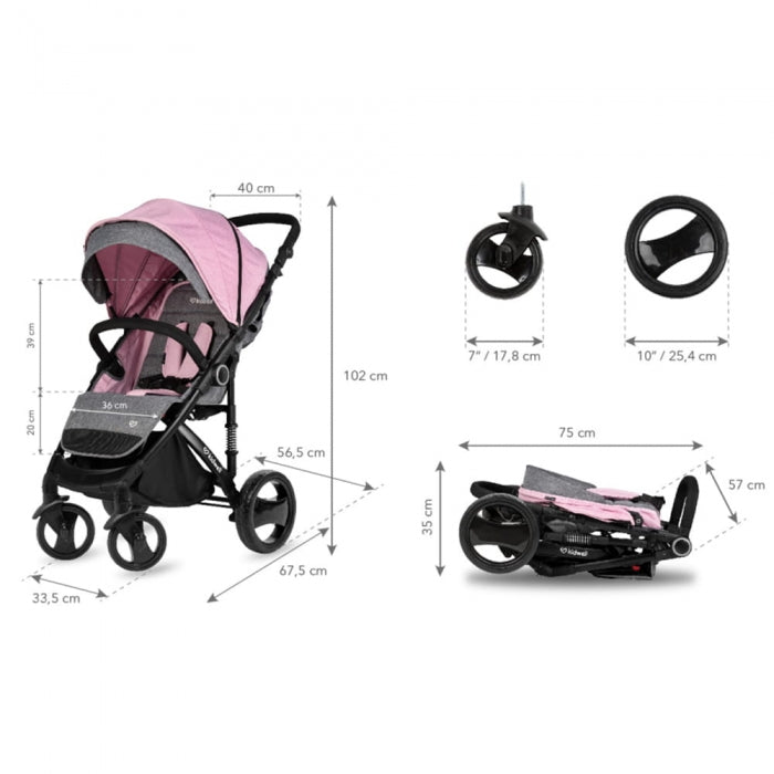 Carucior sport Kidwell CARELL Pink