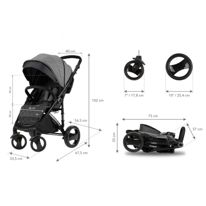 Carucior sport Kidwell CARELL Dark Gray