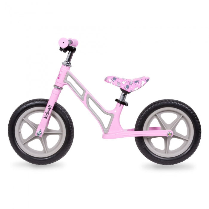 Bicicleta fara pedale cu cadru din magneziu Kidwell COMET - Pink Gray - Resigilat