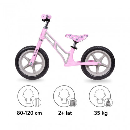Bicicleta fara pedale cu cadru din magneziu Kidwell COMET - Pink Gray - Resigilat
